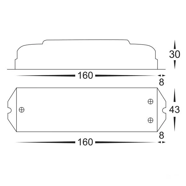 0-1/10V LED Strip Controller in White Havit Lighting - HV9106-LT-701-12A