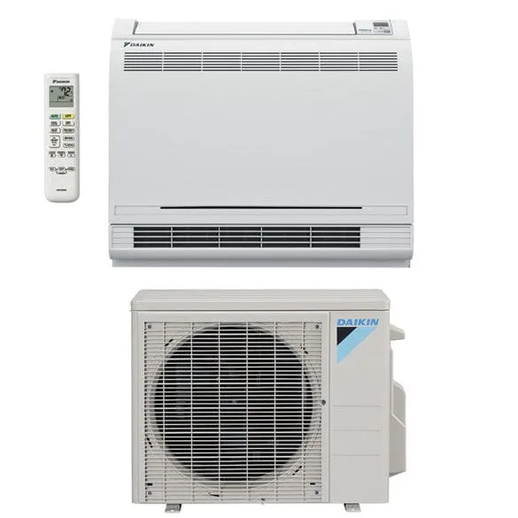 15,000 BTU Daikin 20 SEER LOW AMBIENT Low-Wall Floor Mount Ductless Mini-Split Inverter Air Conditioner Heat Pump System 230 Volt