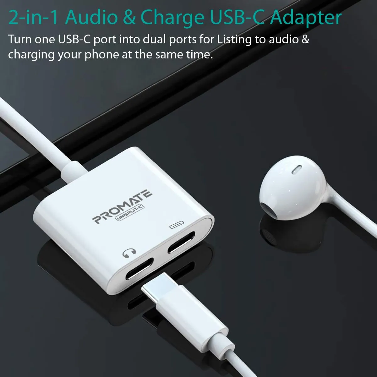 2-in-1 Audio & Charge USB-C Adapter