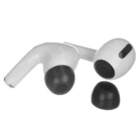 2 PCS Earbuds Memory Foam Ear Caps For TWS Airpods Pro,Size:  Large Black