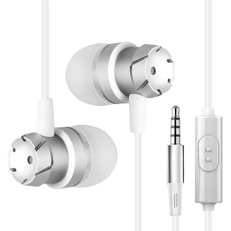 3.5mm In-Ear Turbo Design Earphones Metal Earbuds Stereo Super Bass Headset Handsfree With Mic for iPhone 6s Xiaomi mi earphones