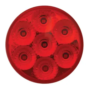 76662BP 2.5" LOW PROFILE SPYDER RED 7 LED MARKER LIGHT, RED LENS