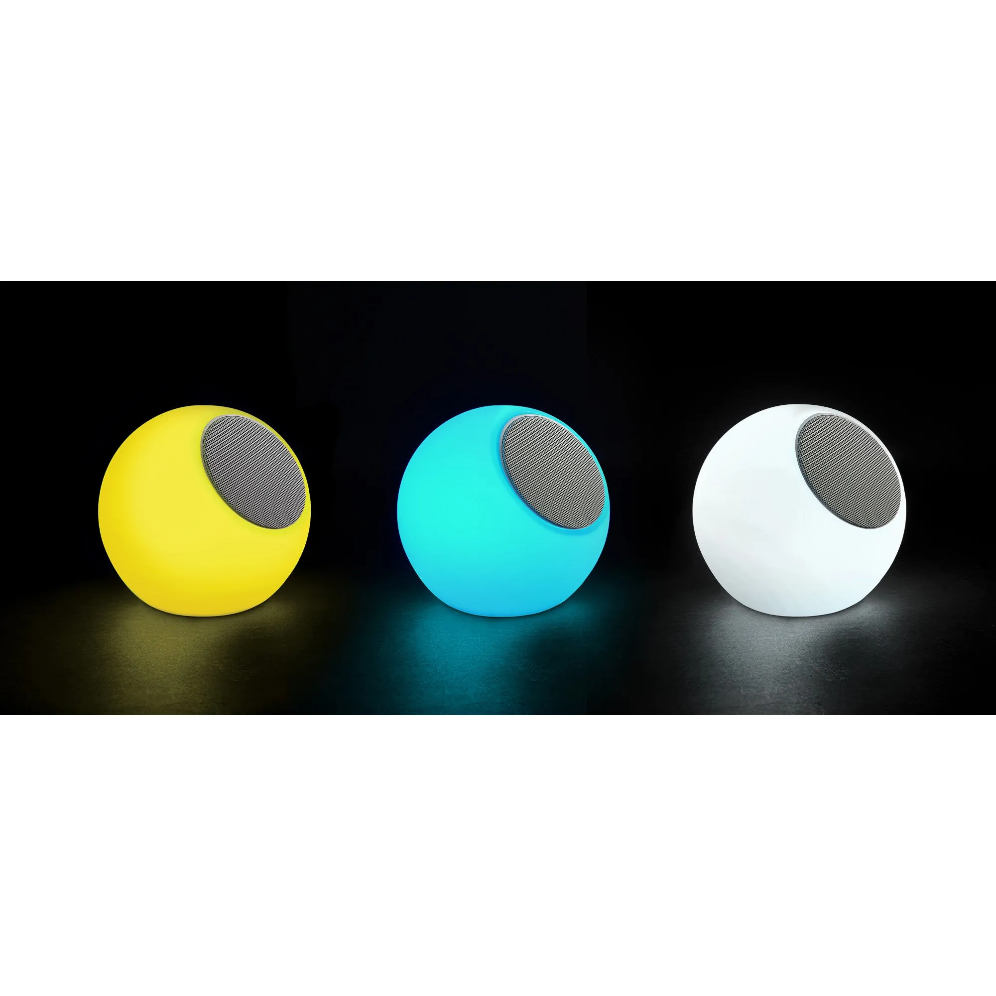 8 in. Rechargeable Color Changing LED Orb with Bluetooth Speaker