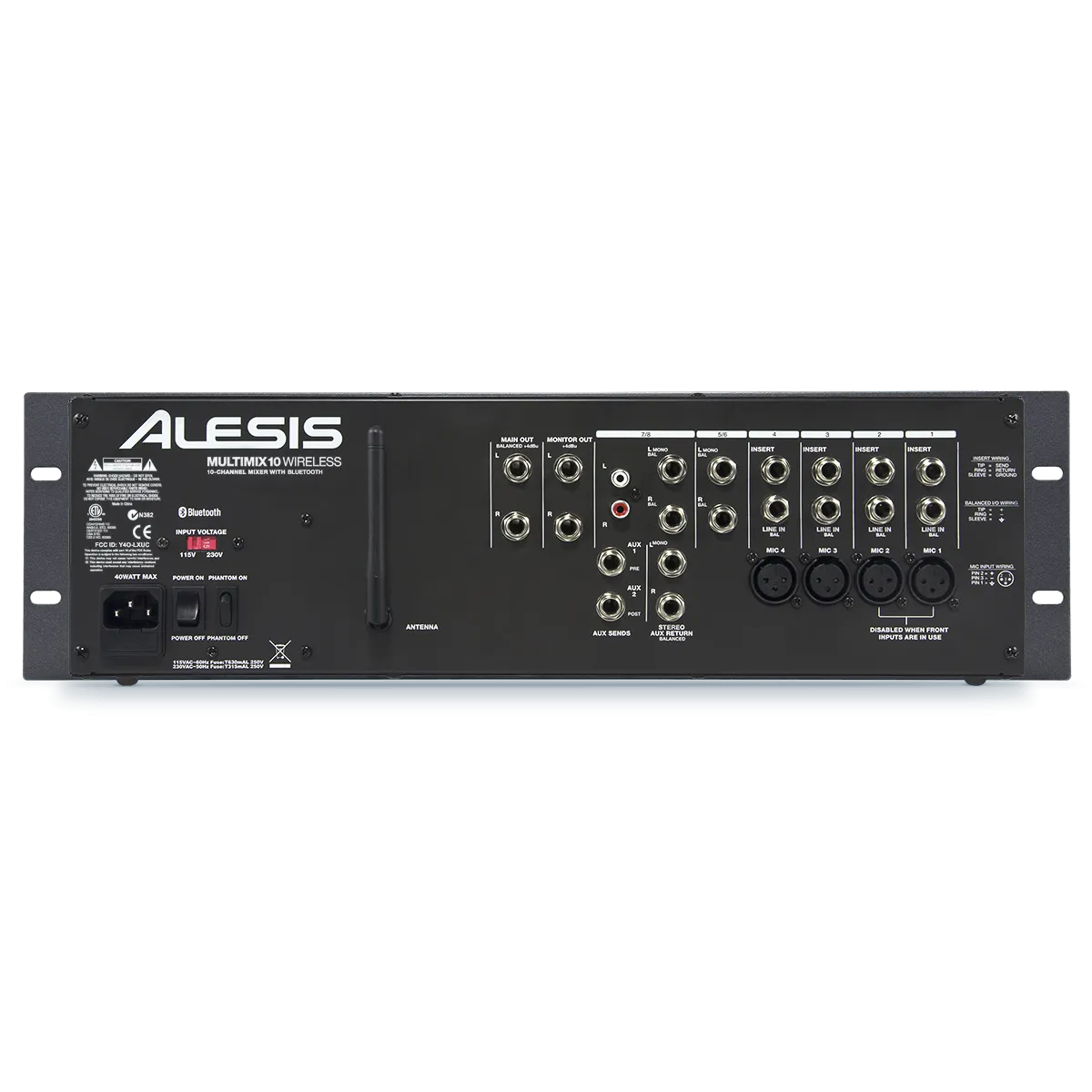 Alesis MM10W Multlimix 10 Wireless Rackmount Analog Mixer with Bluetooth