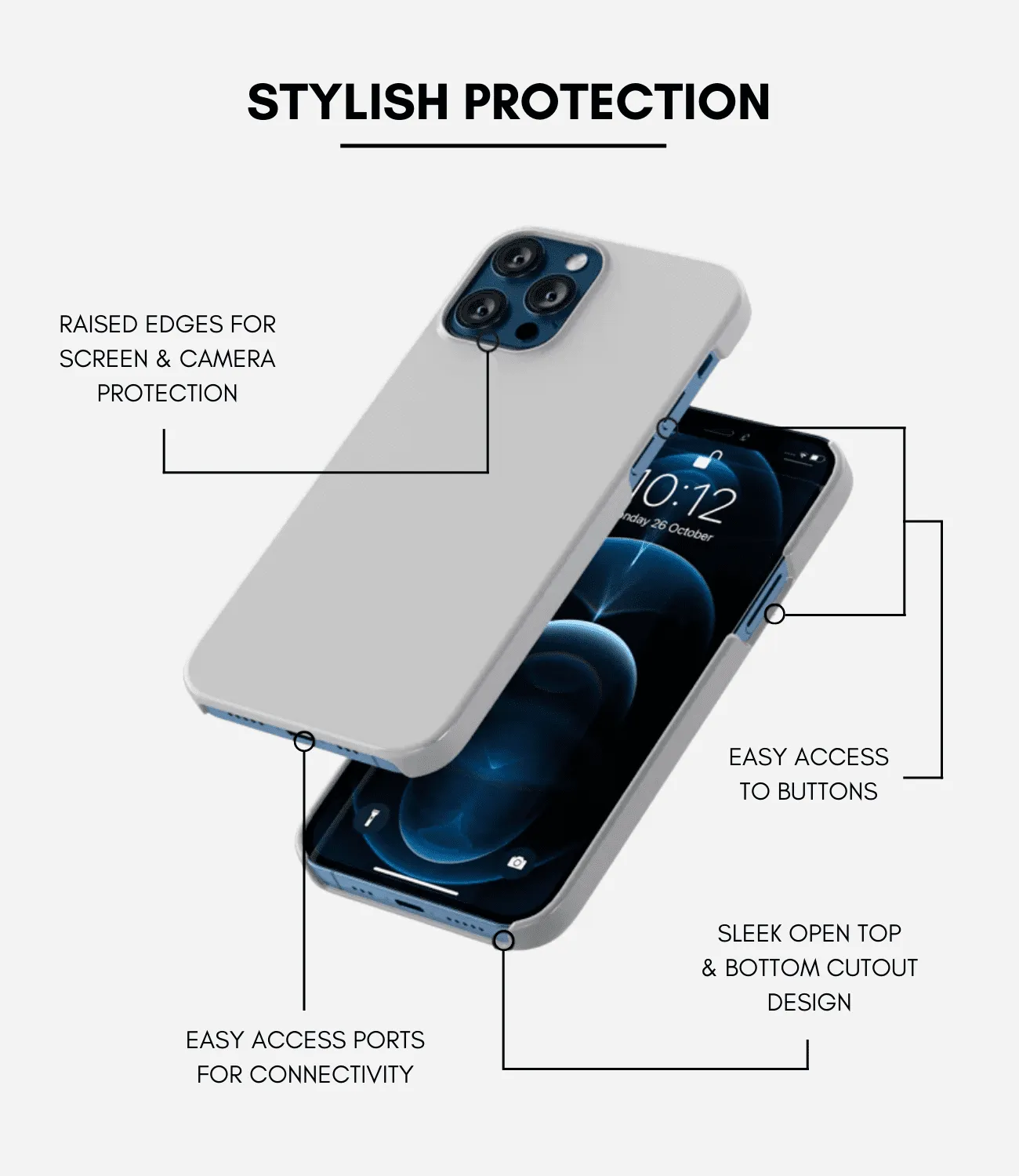 Azure Aspiration Armor Hard Phone Case