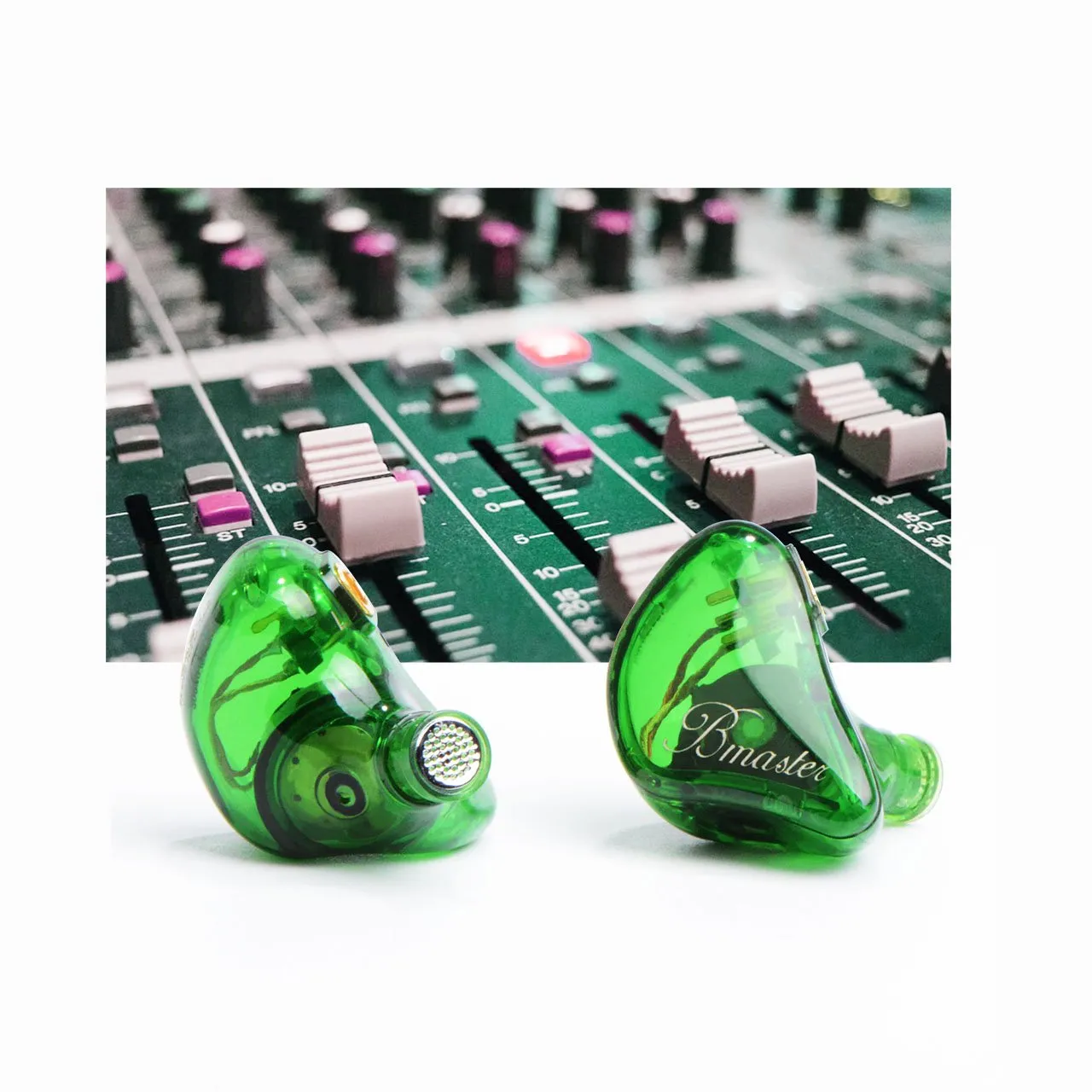 BASN Bmaster Triple Drivers In Ear Monitor Headphones (Green)