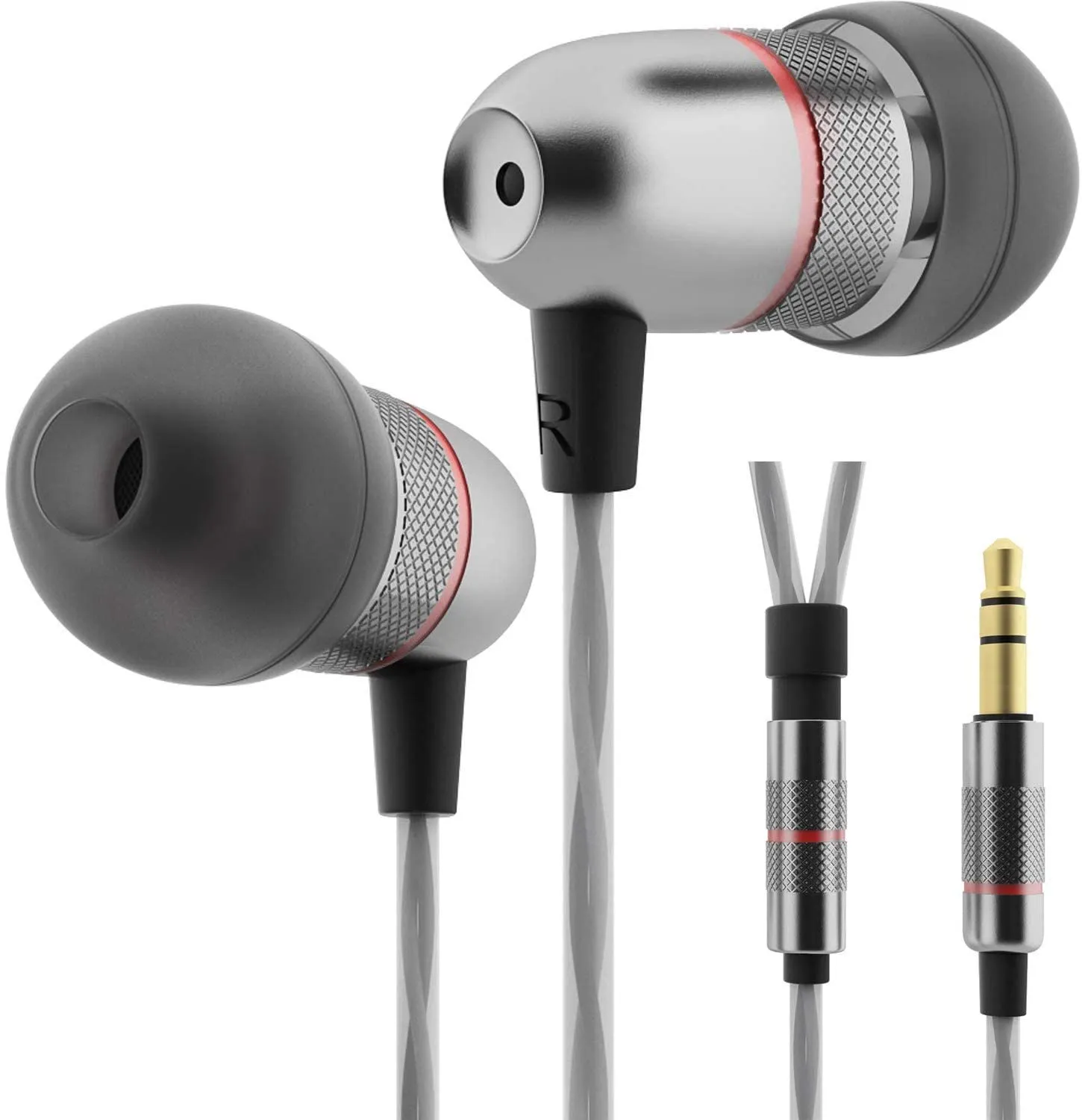 Betron ELR50 Noise Isolating Earphones Enhanced Bass Sound Compatible with iPhone iPad Samsung