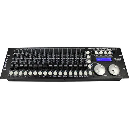 Blizzard Lighting ProKontrol MH 16 Fader Pan/Tilt Wheels DMX Lighting Controller - 576CH