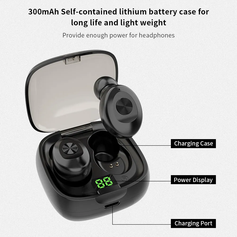 BT5.0 Wirelessly Earbuds Earphones - Digital Power Display