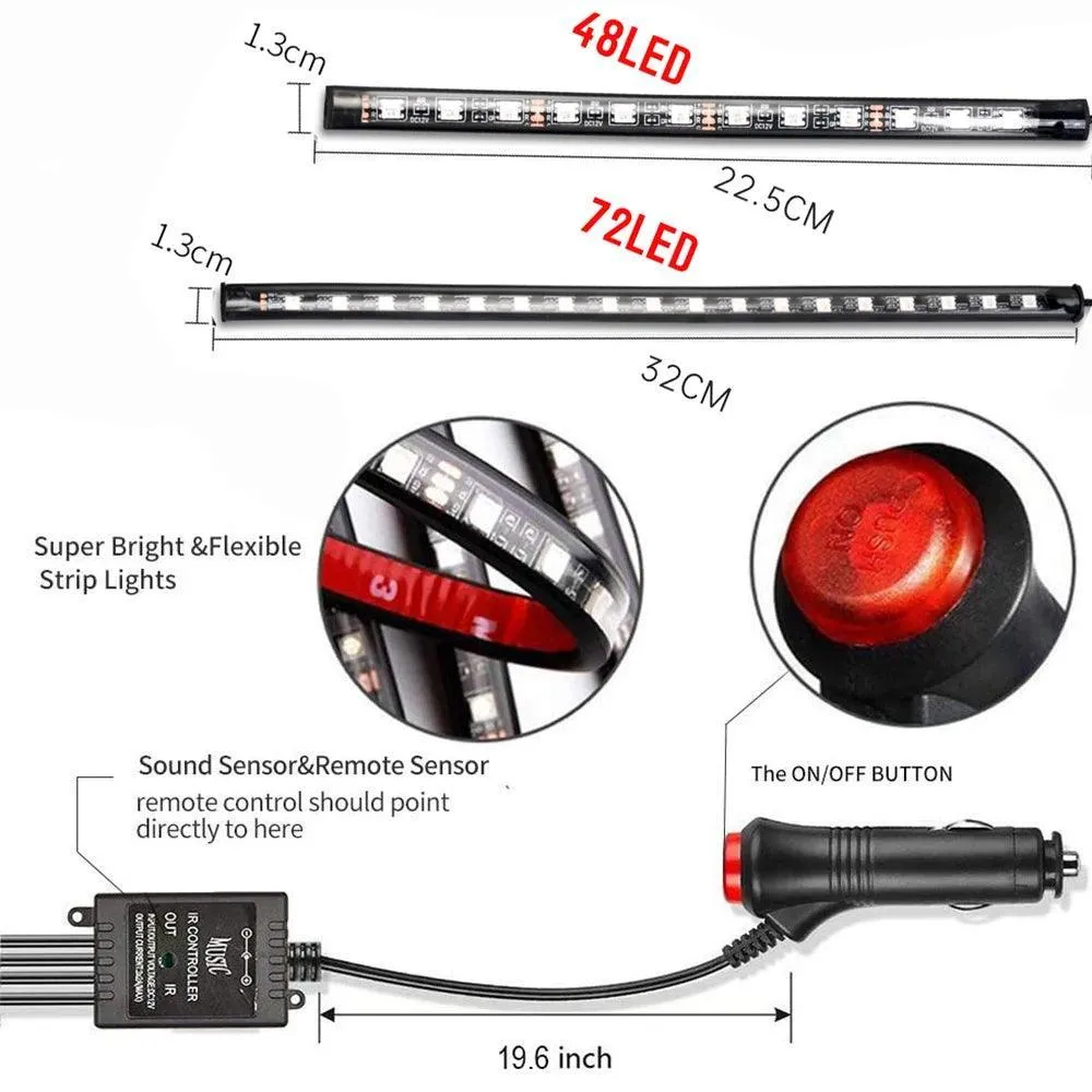 Car Interior LED Music Sync Ambient Lighting Kit: Elevate Your Drive