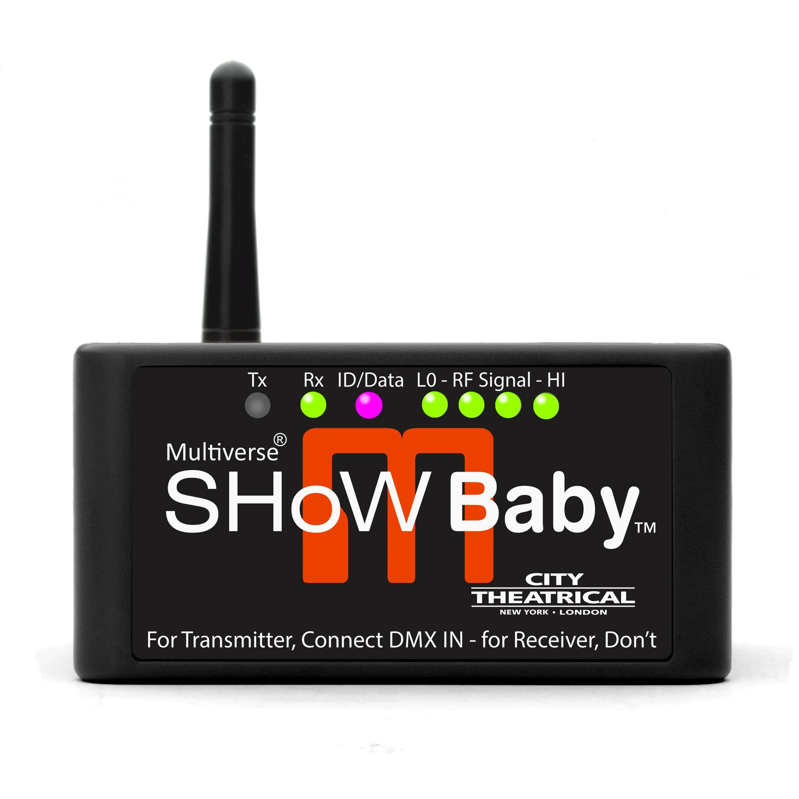 CITY THEATRICAL MULTIVERSE SHOW BABY WIRELESS DMX TRANSCEIVER