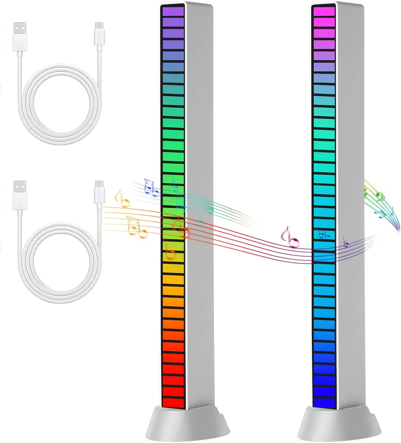 Colorful Music Rhythm Light Bar (2pcs)