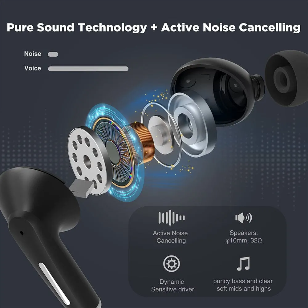 COWIN BT618 Wireless Earbuds, Active Noise Cancelling Headphones