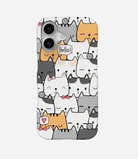 Cute Cat Doodle Phone Case