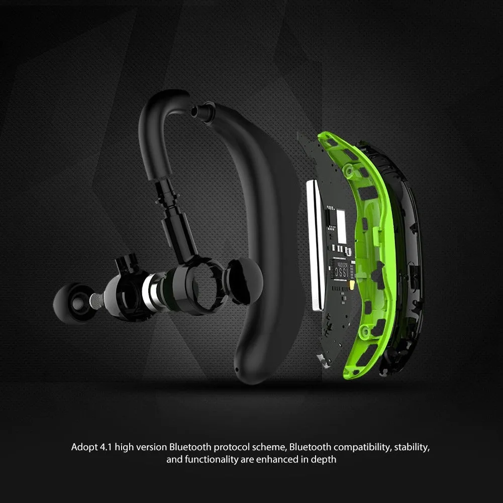 F600 Wireless Hands-Free Earphone (Earhook Design, Unisex Headset, Smart Dual Connect)