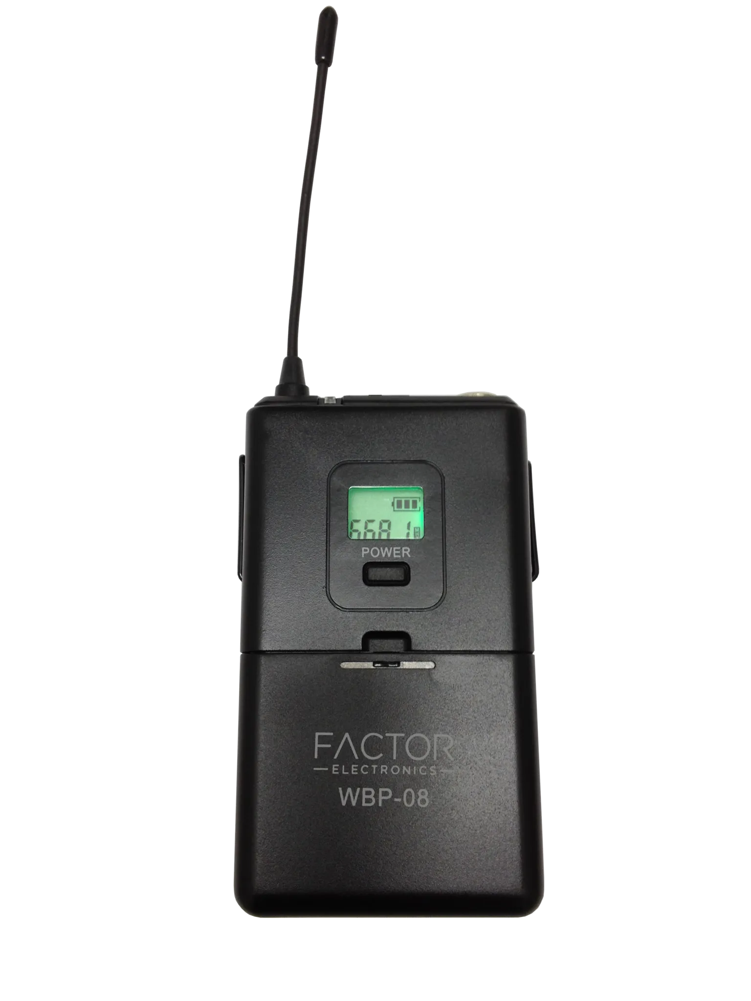 FACTOR WPB-08 Beltpack Transmitter with LCD Status Indicator