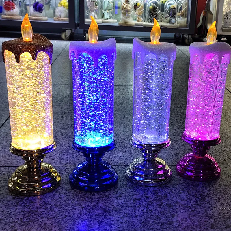 🎃Festival Offer🔥-LED Christmas Candles With Pedestal