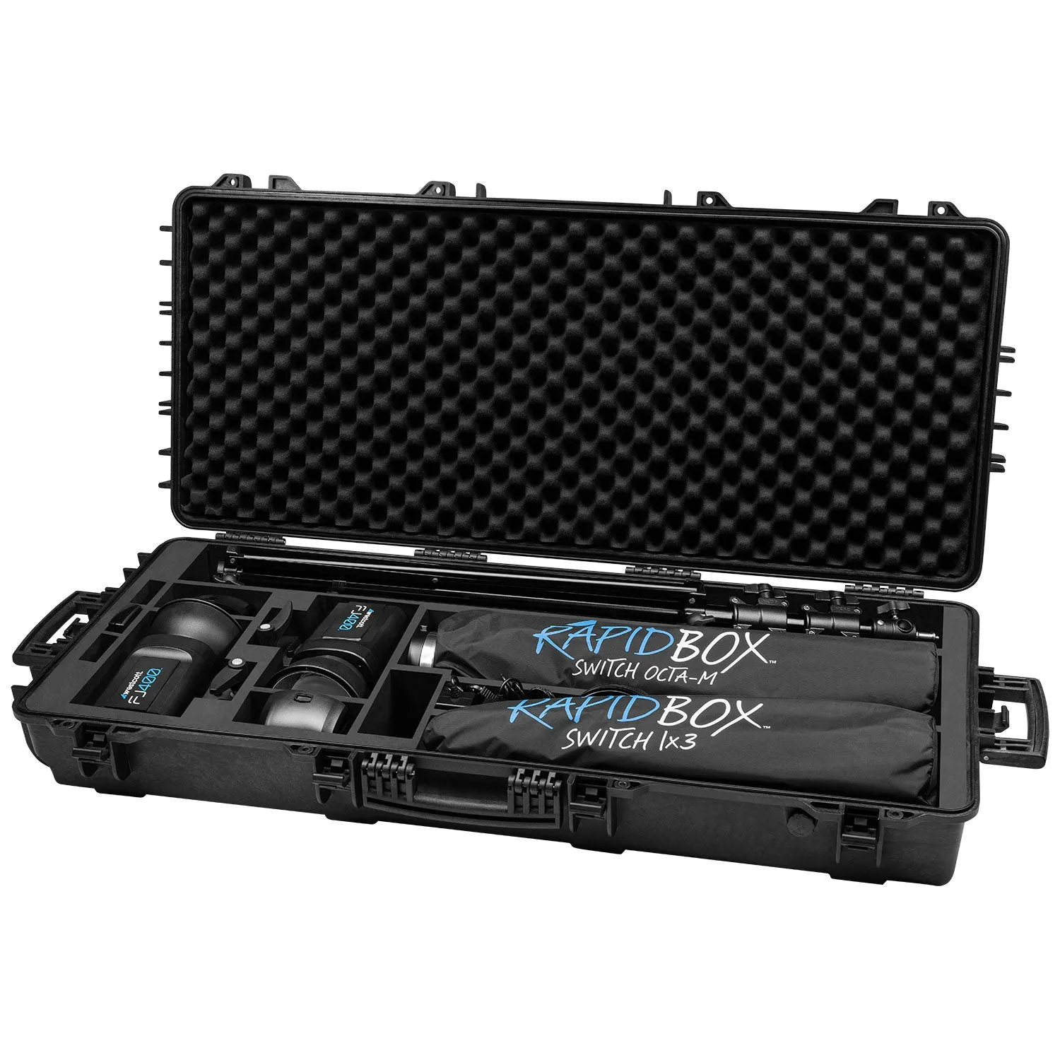 FJ400 Strobe 2-Light Location Hard Case Kit with FJ-X3 M Universal Wireless Trigger