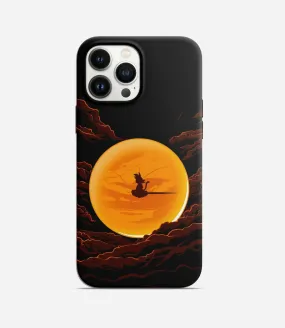 Goku On Broomstick Phone Case