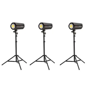 Jinbei 3 x EFL-200 Continuous 3200K LED Interview / Casting Lighting Kit