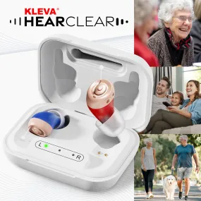 Kleva HearClear Mini Rechargeable Hearing Sound Amplifier   BONUS Zoom VisionPlus Eyewear