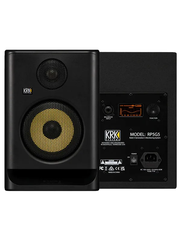 KRK Systems ROKIT 5 Generation 5 Studio Monitor Pair - Black