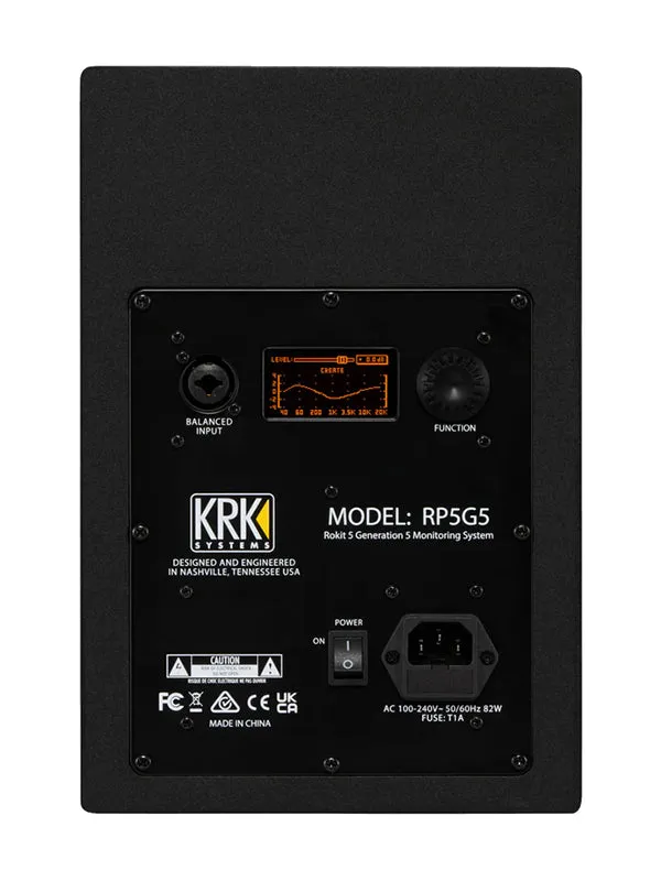 KRK Systems ROKIT 5 Generation 5 Studio Monitor Pair - Black