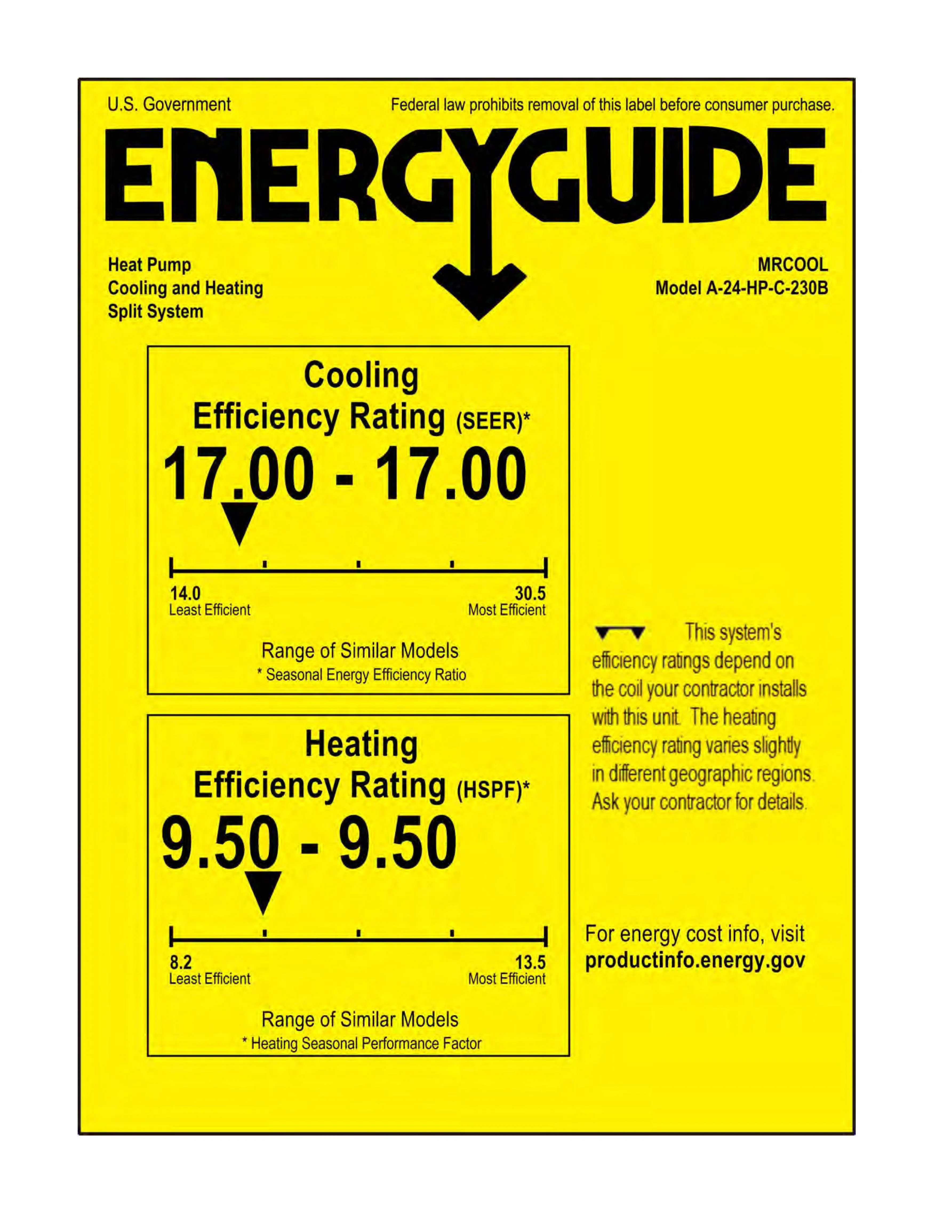 MRCOOL Mini-Split Advantage Series 24,000 BTU 230V Wall Mounted Heat Pump System