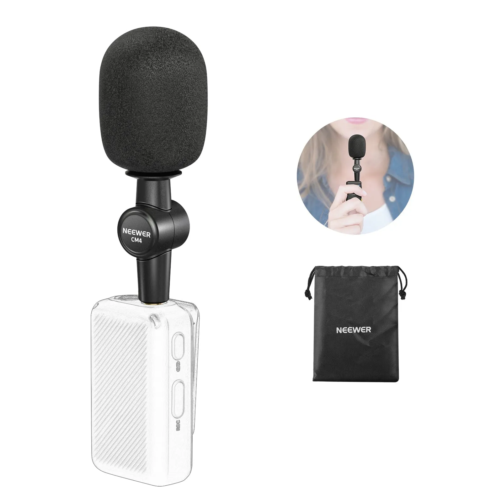 NEEWER CM4 3.5mm TRS Omnidirectional Microphone for DSLR Camera Recorder