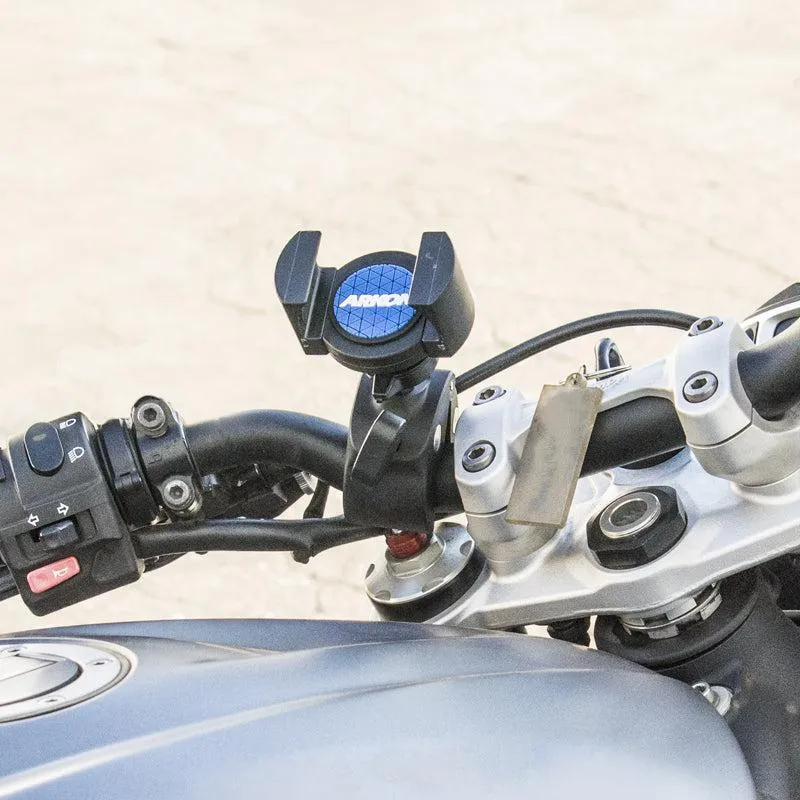 RoadVise® Phone Clamp Post Mount for iPhone, Galaxy, Note, and more