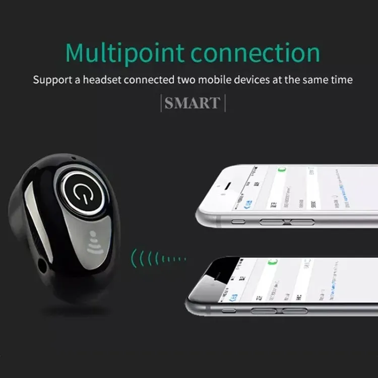 S650 Mini Bluetooth Earphone Earbuds Sport with Mic for All Phone(White)