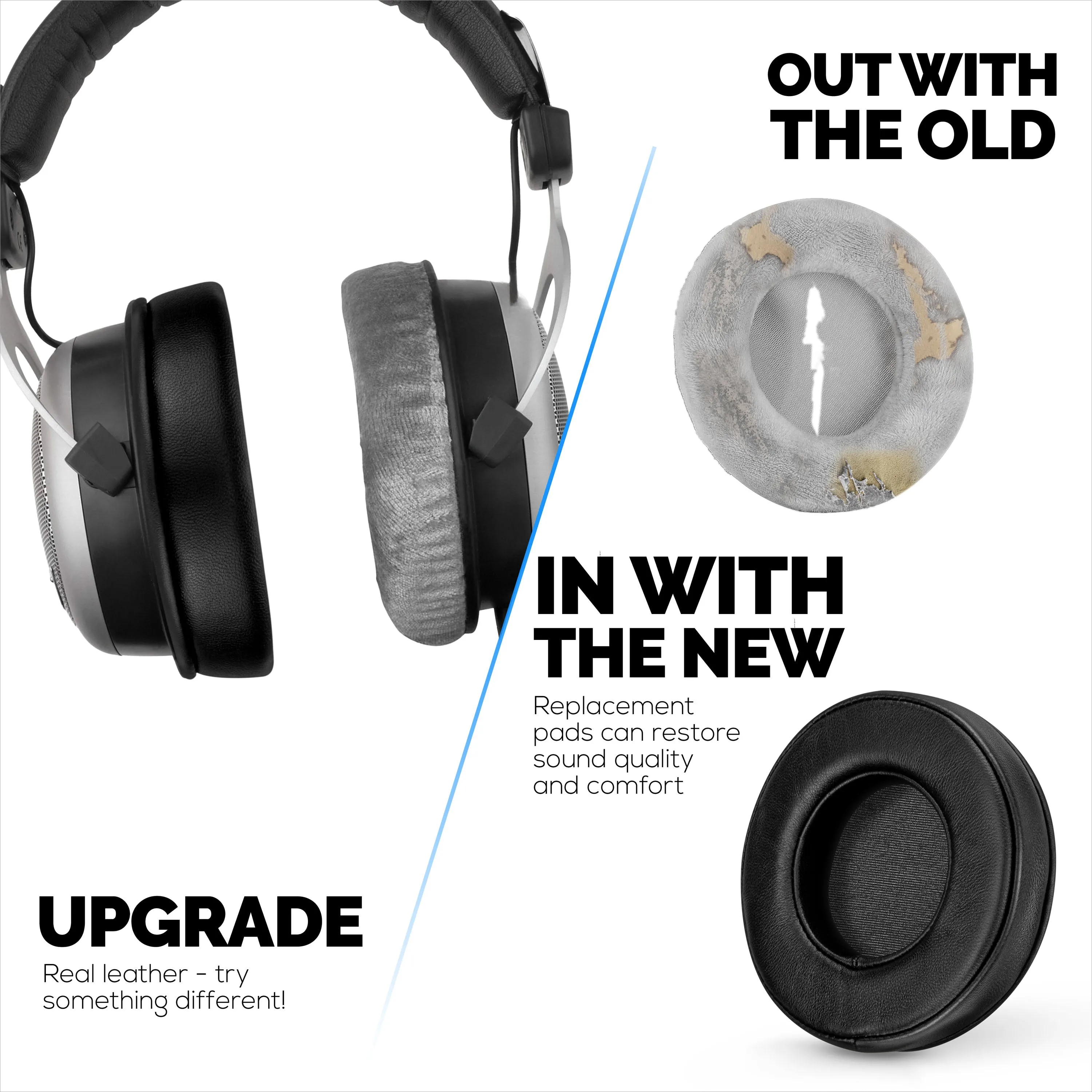 Sheepskin Earpads for BEYERDYNAMIC DT880, DT531, DT690, DT811, DT880 Series, DT911, DT931 & DT990 Series Headphones