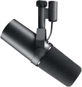 Shure SM7B Vocal Dynamic Microphone Broadcast, Podcast & Recording, XLR Studio Mic Music & Speech,  Detachable Windscreen - Black