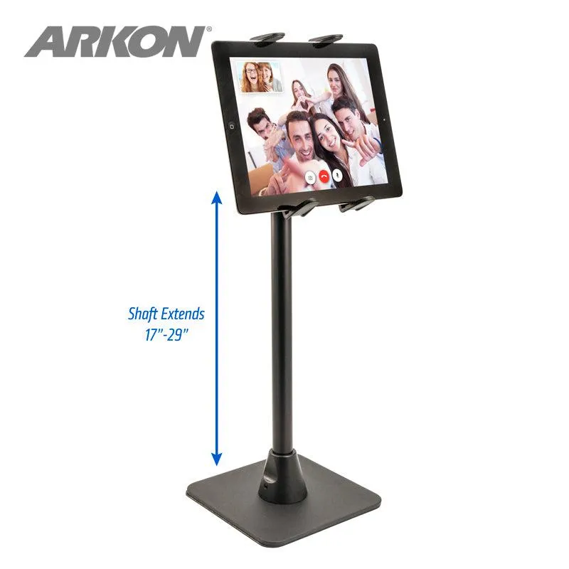 Slim-Grip® Tablet Holder with Height-Adjustable Desk Stand