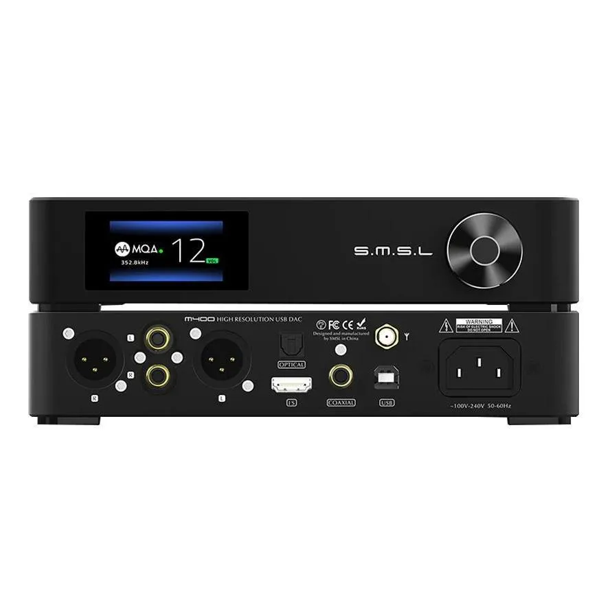 SMSL M400 DAC  SP400 HPA  XLR Cable Stack