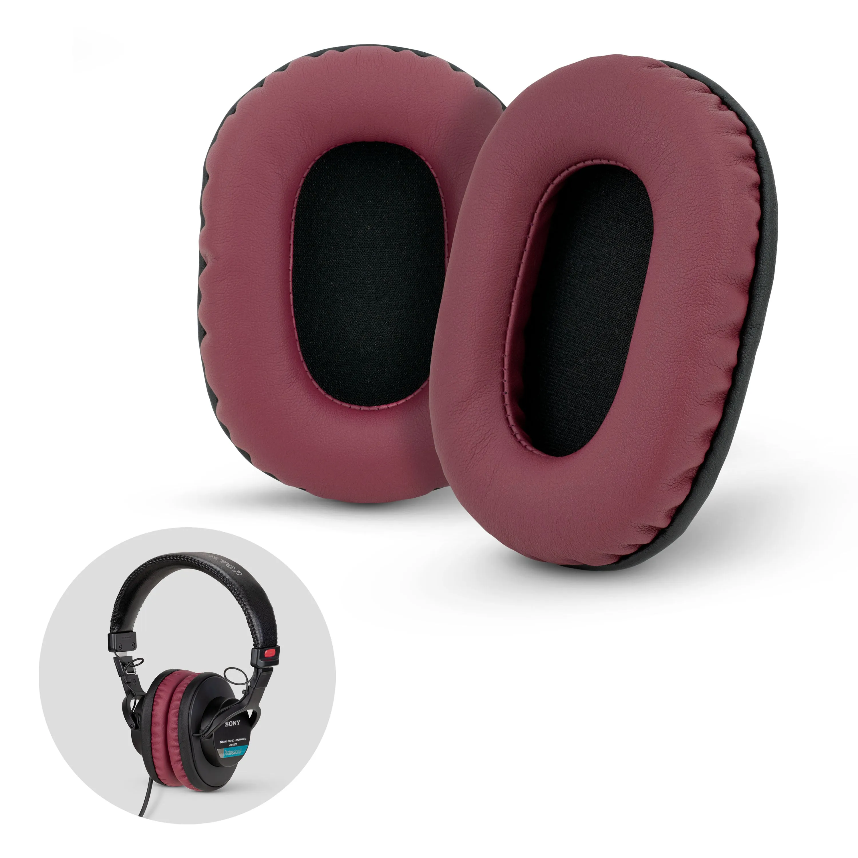 SONY MDR-7506 Replacement Premium Earpads - Also Suitable for V6, CD900ST Headphones (PU)