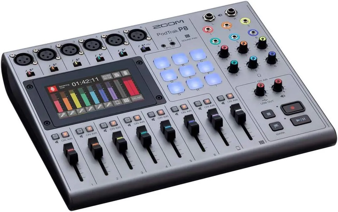 Zoom PodTrak P8 Mixer and Recorder.